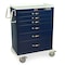 Harloff Tall Medical Treatment Cart, Standard Width, Six Drawers, Electronic Keypad Lock MDS3030EKC06 - alternate 1